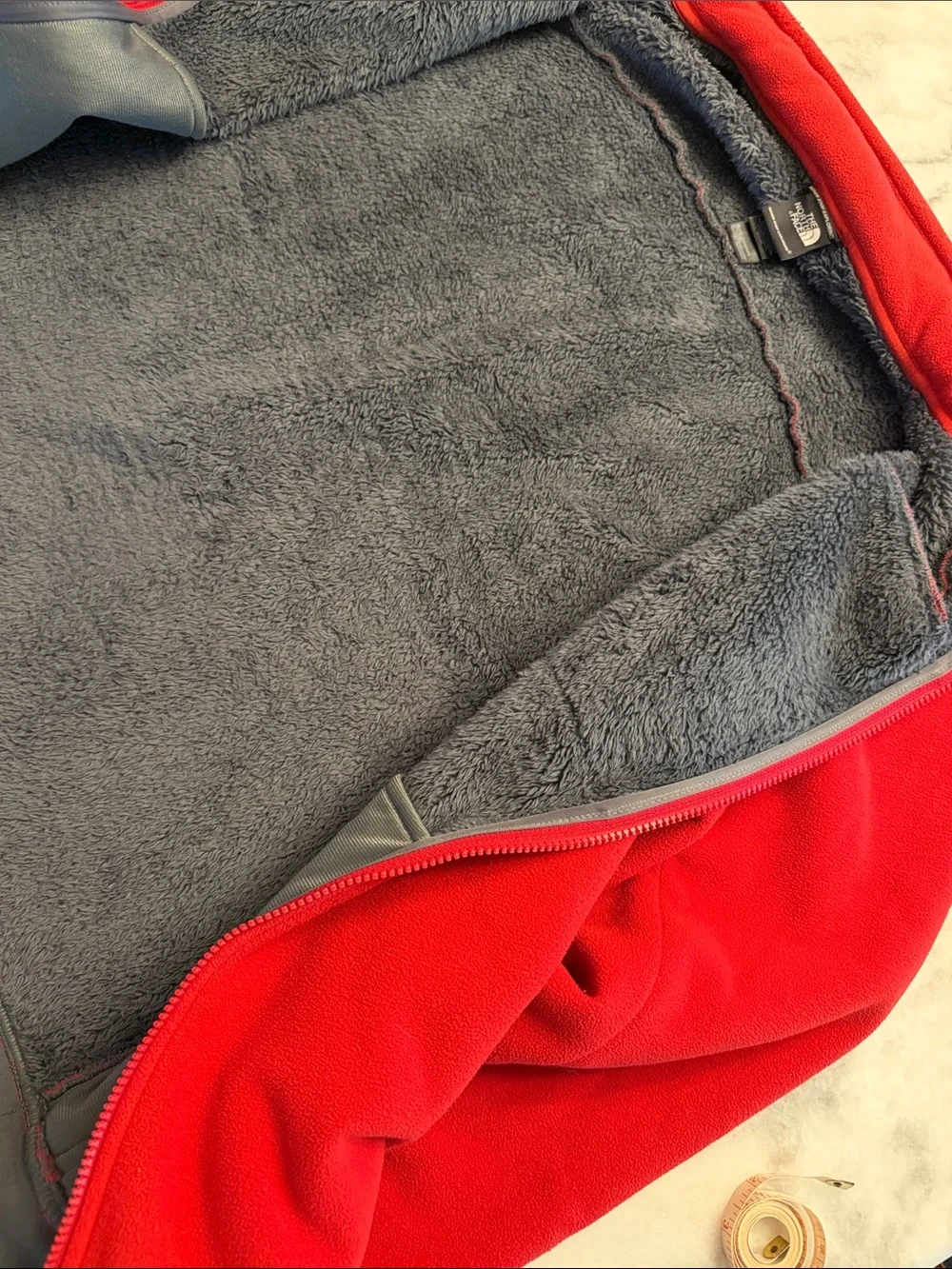The North Face Men's Red and Grey Jacket size XL